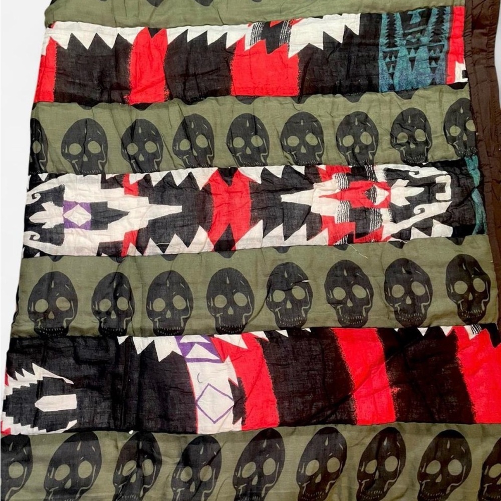 Raj Vintage Y2K  Earthy Tones Cotton Quilt - Picture 2 of 3